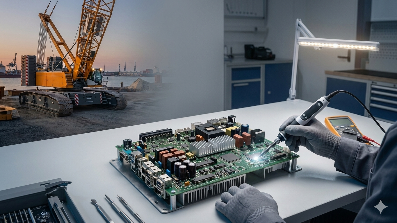 Liebherr Kran Elektronik Reparatur